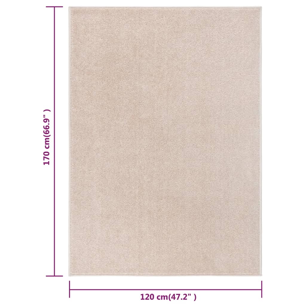 Matta 120x170 cm mörk beige