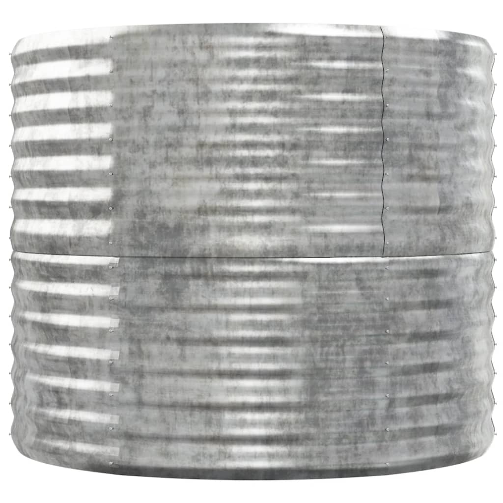 Odlingslåda pulverlackerat stål 152x80x68 cm silver