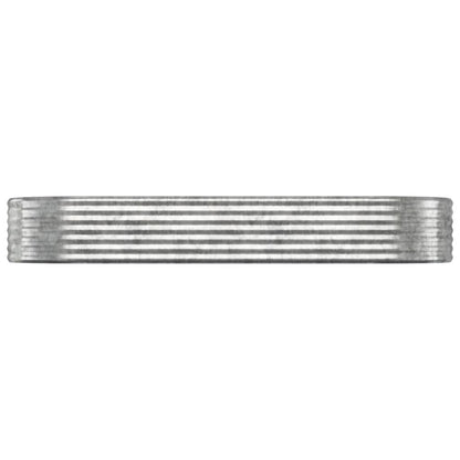 Odlingslåda galvaniserat stål 249x100x36 cm silver