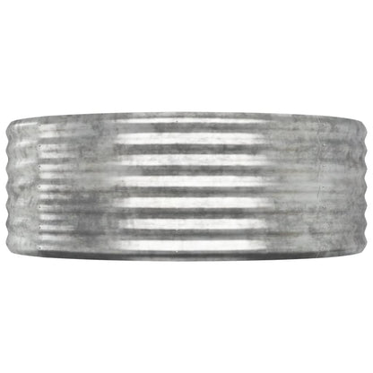 Odlingslåda galvaniserat stål 249x100x36 cm silver