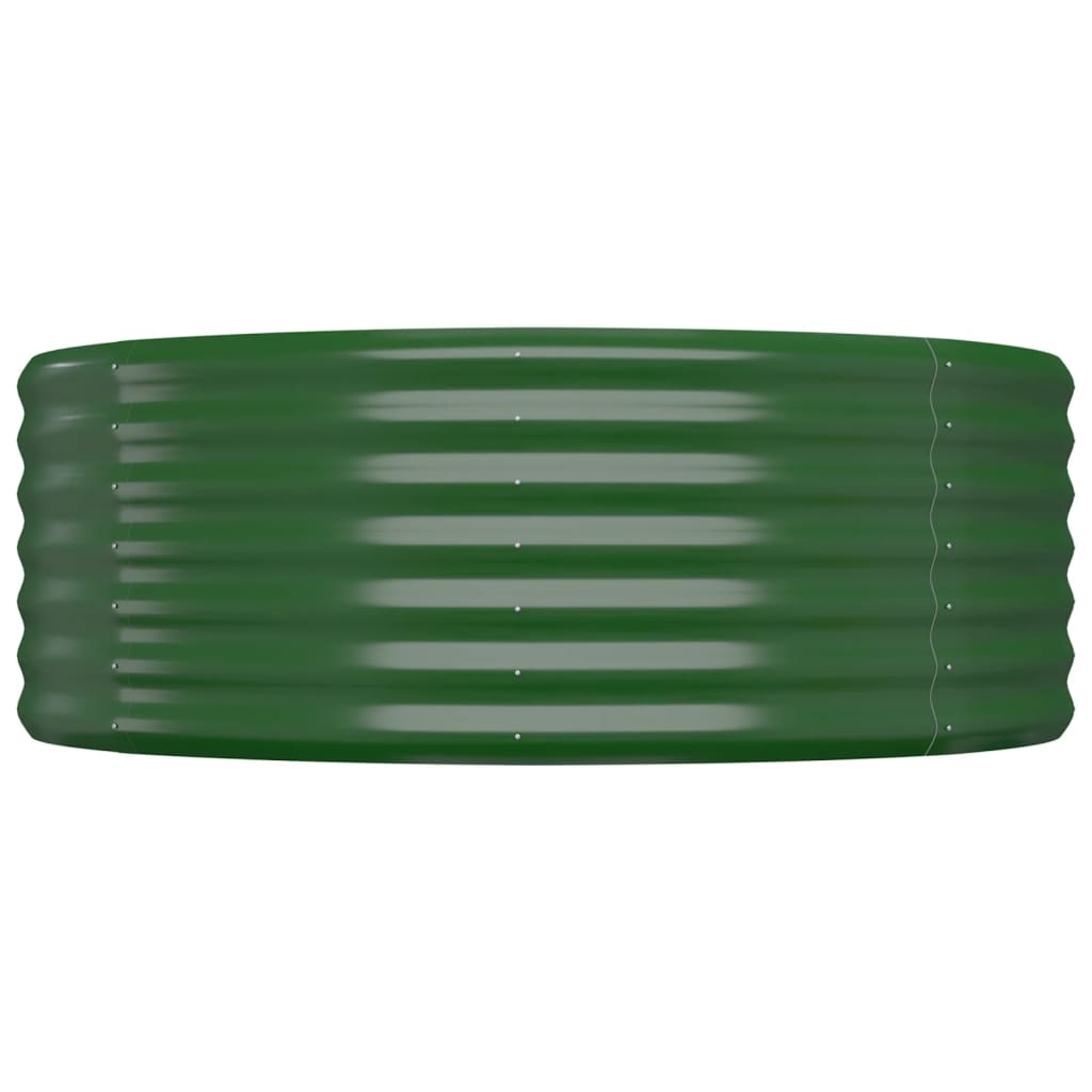 Odlingslåda galvaniserat stål 544x100x36 cm grön