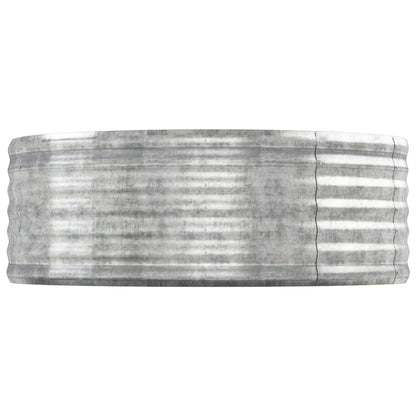 Odlingslåda pulverlackerat stål 544x100x36 cm silver