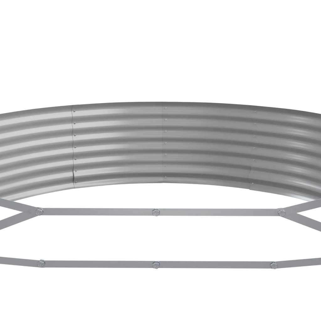 Odlingslåda galvaniserat stål 450x140x36 cm grön