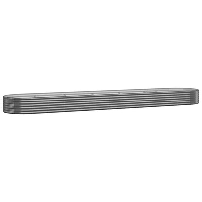 Odlingslåda galvaniserat stål 600x140x36 cm antracit