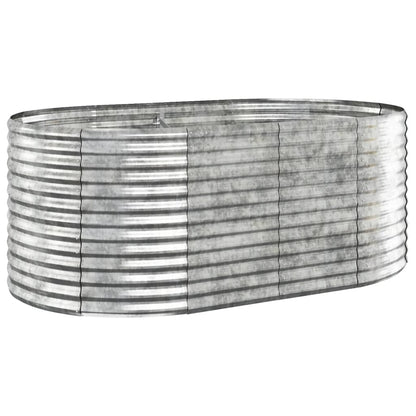 Odlingslåda galvaniserat stål 175x100x68 cm silver