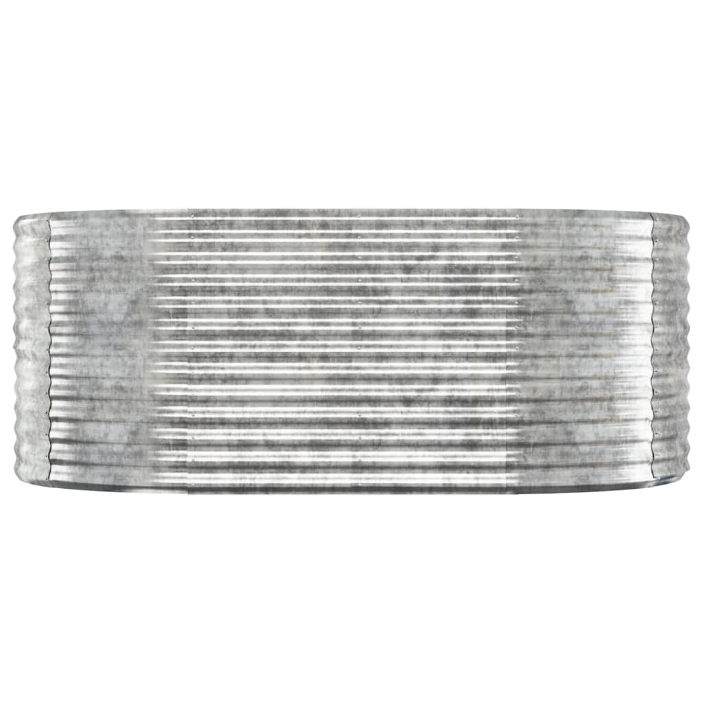Odlingslåda galvaniserat stål 175x100x68 cm silver