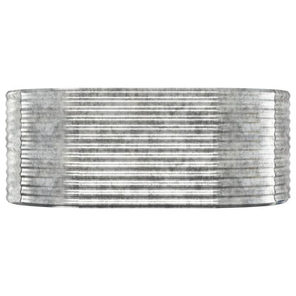 Odlingslåda galvaniserat stål 175x100x68 cm silver