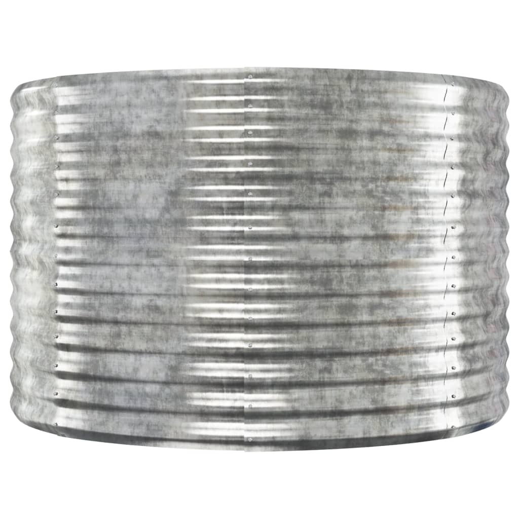 Odlingslåda galvaniserat stål 175x100x68 cm silver