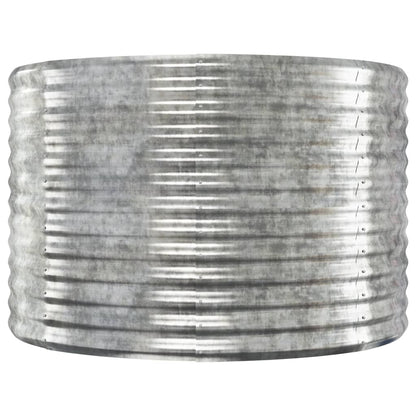 Odlingslåda galvaniserat stål 175x100x68 cm silver