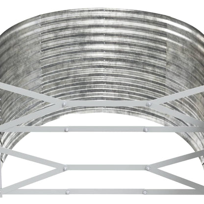 Odlingslåda galvaniserat stål 175x100x68 cm silver
