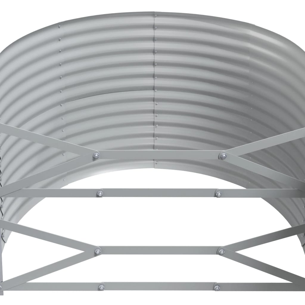 Odlingslåda galvaniserat stål 396x100x68 cm grön