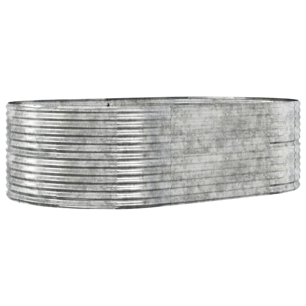 Odlingslåda silver 212x140x68 cm galvaniserat stål