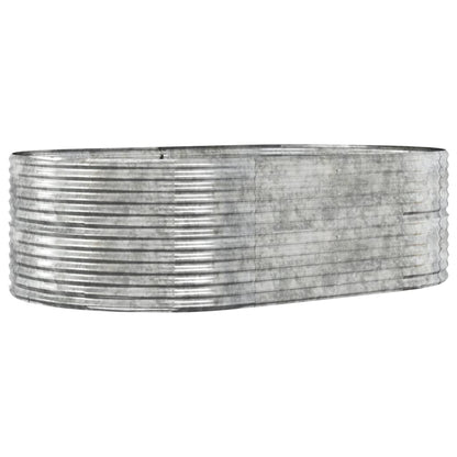 Odlingslåda silver 212x140x68 cm galvaniserat stål