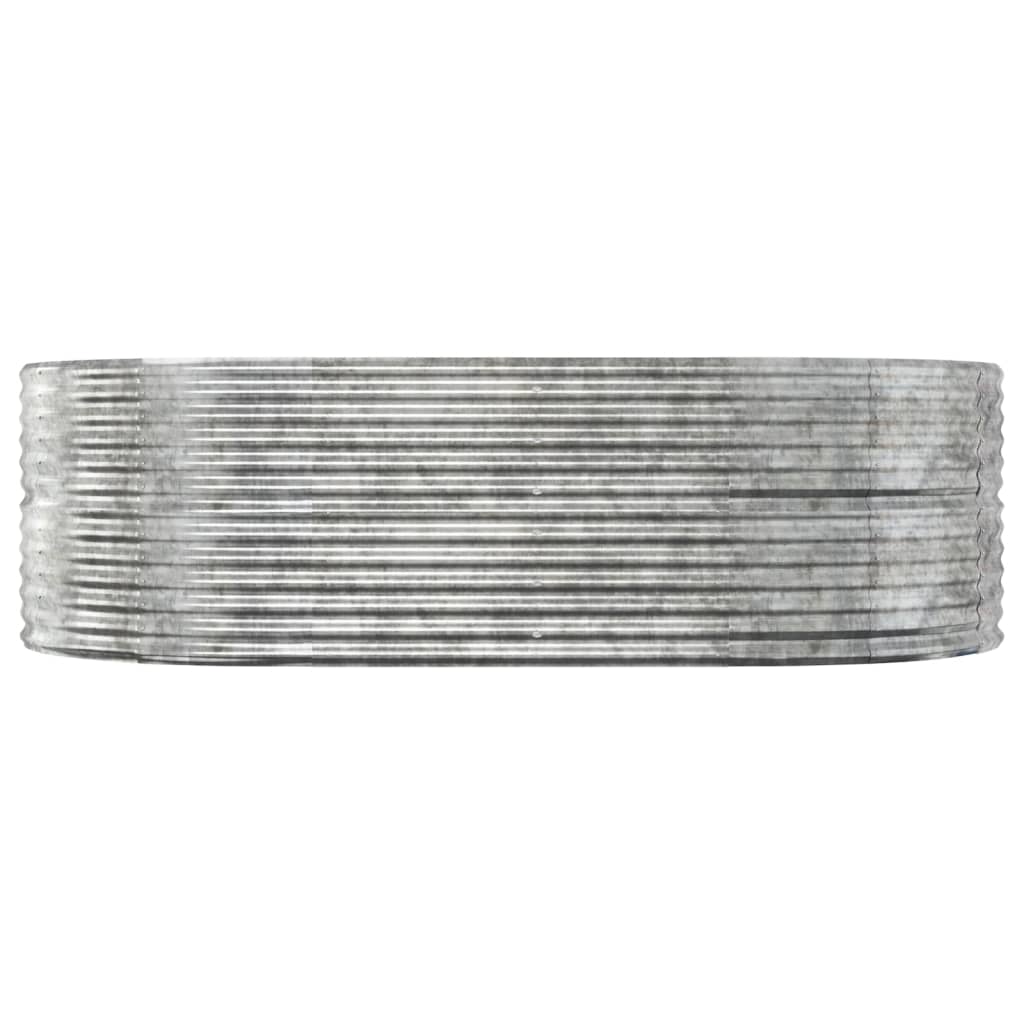 Odlingslåda silver 212x140x68 cm galvaniserat stål