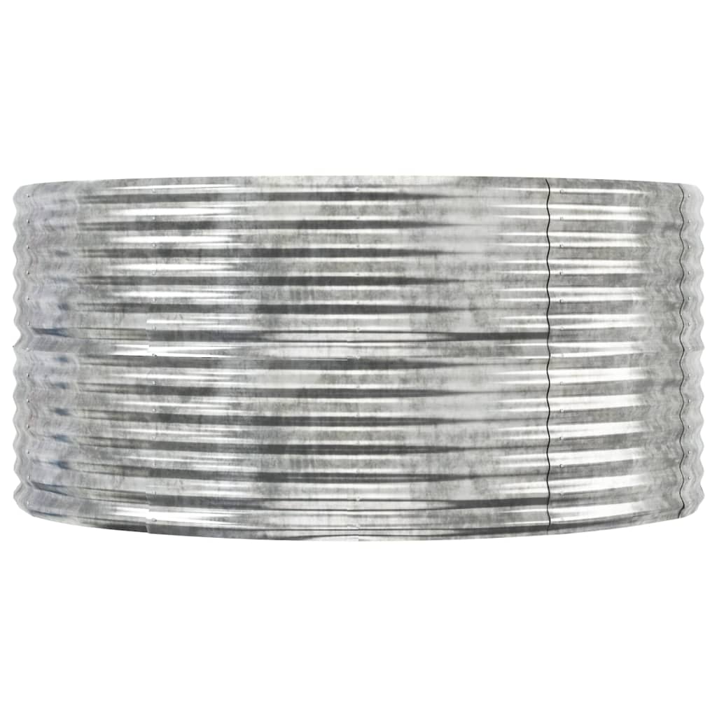 Odlingslåda silver 212x140x68 cm galvaniserat stål