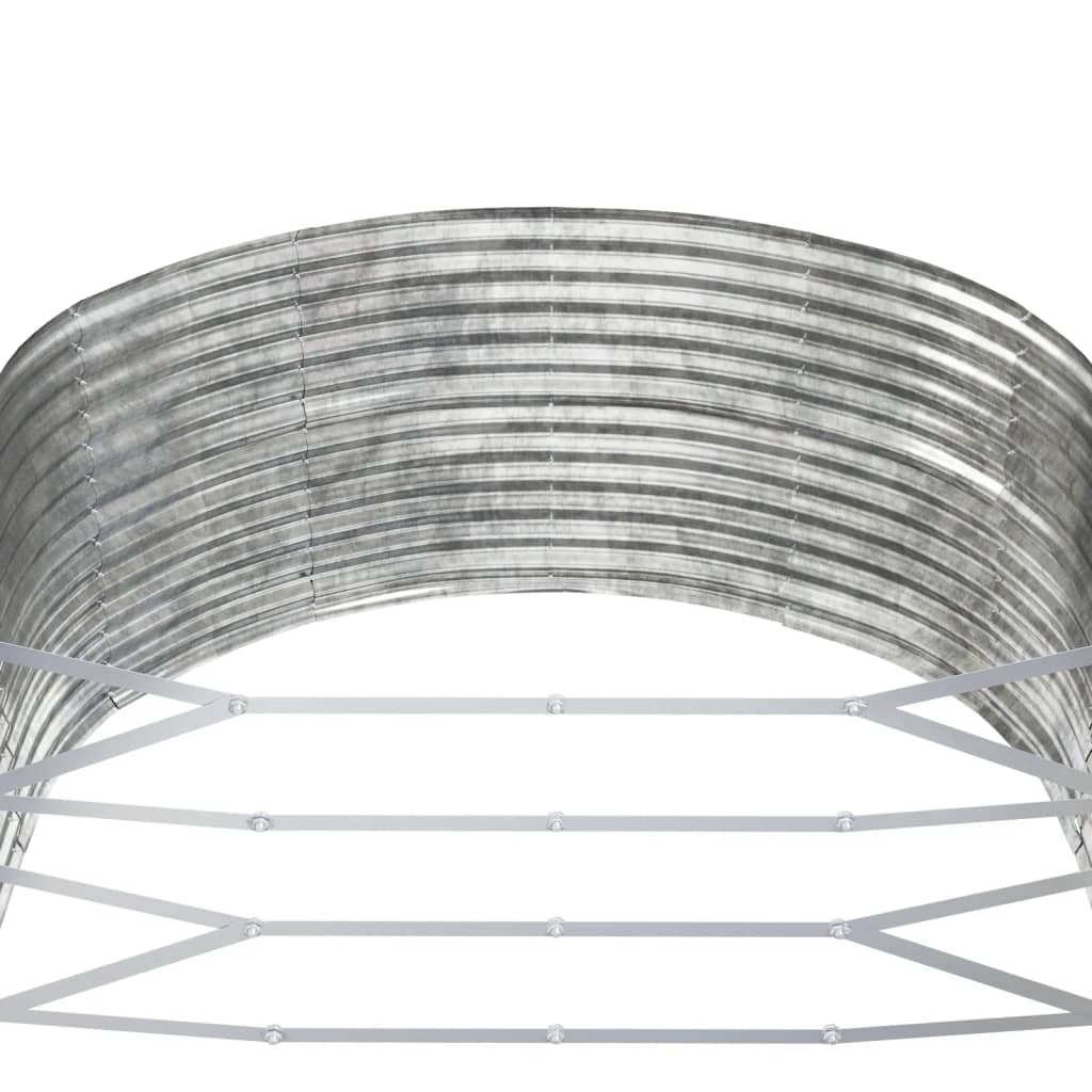 Odlingslåda silver 212x140x68 cm galvaniserat stål