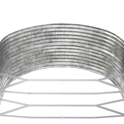 Odlingslåda silver 212x140x68 cm galvaniserat stål