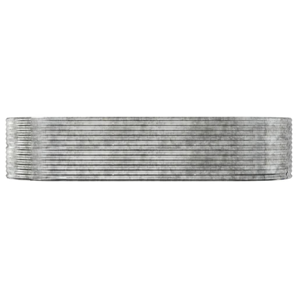 Odlingslåda silver 291x140x68 cm galvaniserat stål