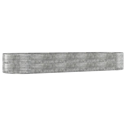 Odlingslåda silver 447x140x68 cm galvaniserat stål