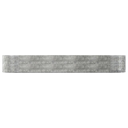 Odlingslåda silver 447x140x68 cm galvaniserat stål