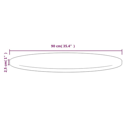 Bordsskiva Ø90x2,5 cm massiv furu