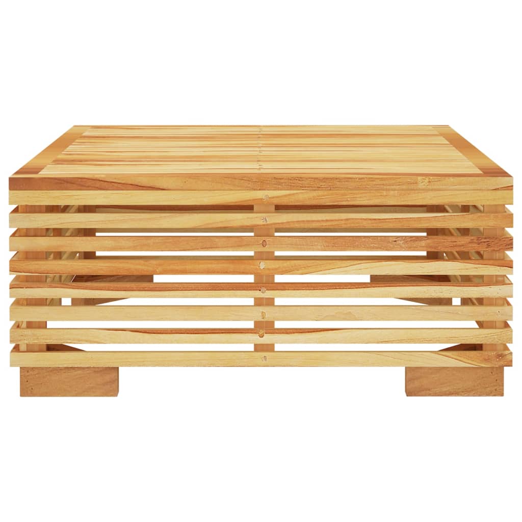 Soffbord för trädgården 69,5x69,5x31 cm massiv teak