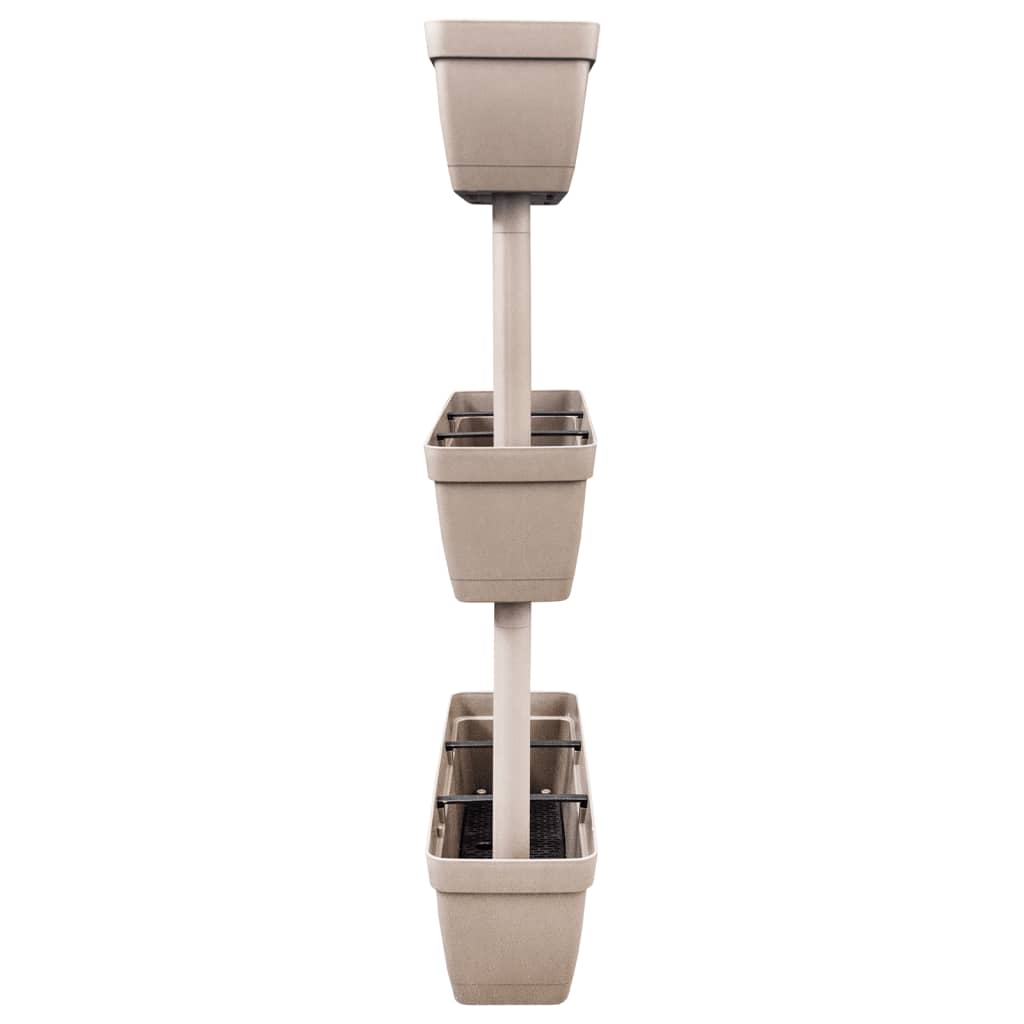 Blomlådor 6 st 100 cm taupe
