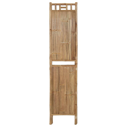 Rumsavdelare 4 paneler bambu 160x180 cm