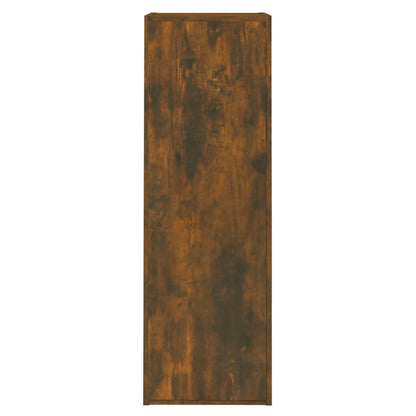 Tv-skåp 2 st rökfärgad ek 30,5x30x90 cm konstruerat trä