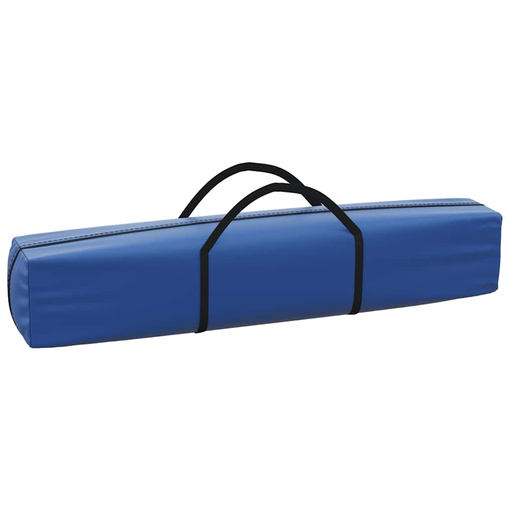 Hopfällbart partytält med sidoväggar blå 2x2 m