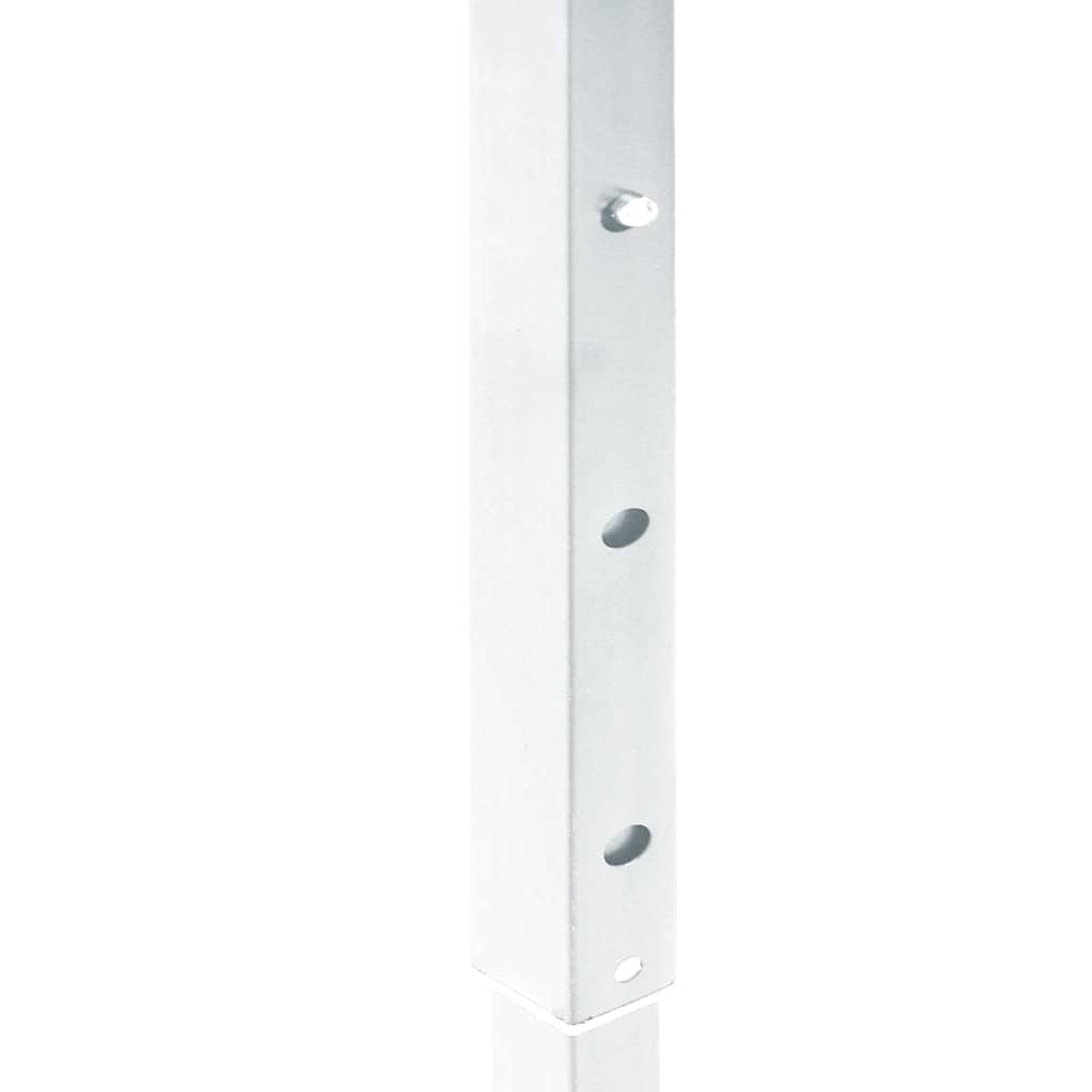 Hopfällbart partytält med sidoväggar vit 2x2 m