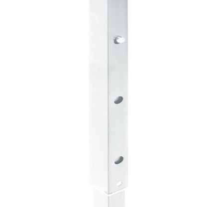 Hopfällbart partytält med sidoväggar vit 2x2 m