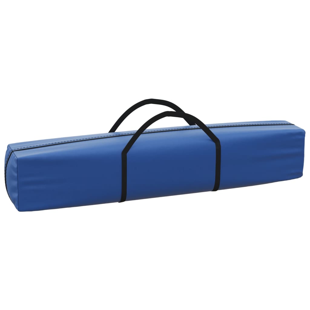 Hopfällbart partytält med sidoväggar blå 2x2 m