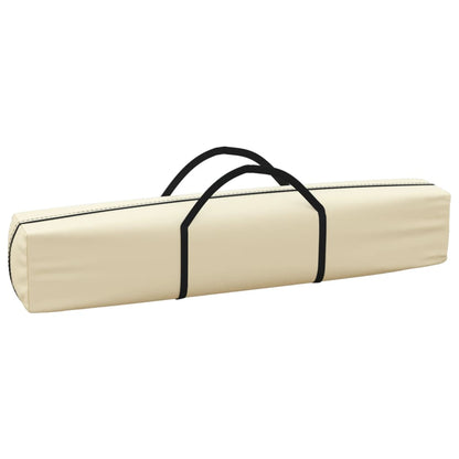 Hopfällbart partytält med sidoväggar gräddvit 2x2 m