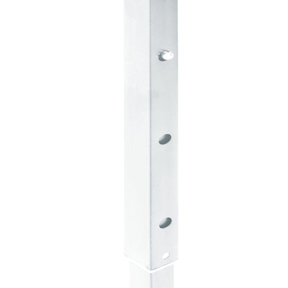 Hopfällbart partytält med sidoväggar vit 3x3 m