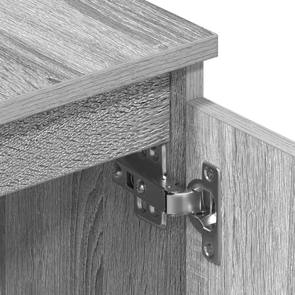 Tv-bänk grå sonoma 140x40x35,5 cm konstruerat trä