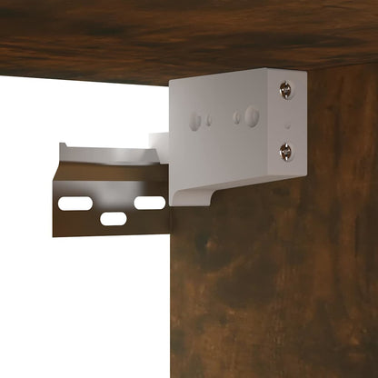 Hängande TV-skåp 3 st rökfärgad ek 60x30x30 cm