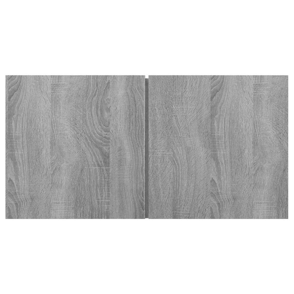 Hängande tv-skåp 3 st grå sonoma 60x30x30 cm konstruerat trä