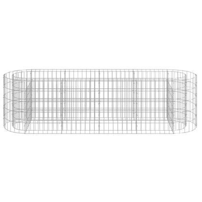 Planteringsgabion galvaniserat järn 190x50x50 cm