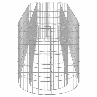 Planteringsgabion galvaniserat järn 190x50x50 cm