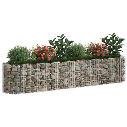 Planteringsgabion galvaniserat järn 260x50x50 cm