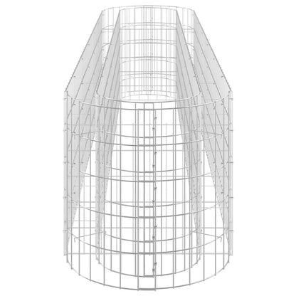 Planteringsgabion galvaniserat järn 260x50x50 cm