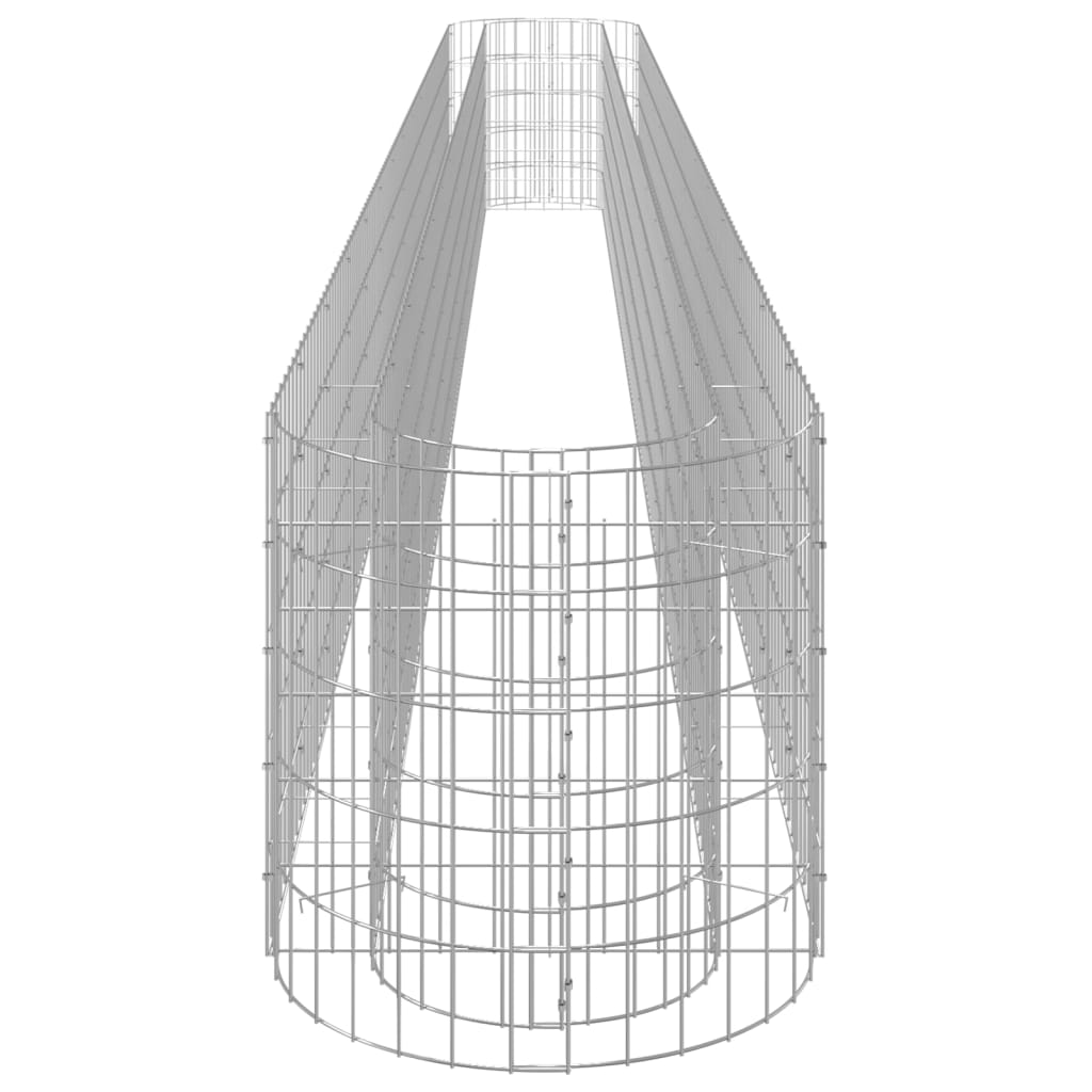 Planteringsgabion galvaniserat järn 540x50x50 cm