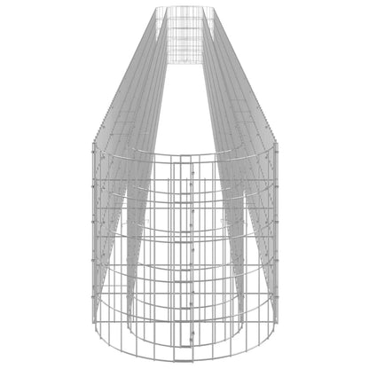 Planteringsgabion galvaniserat järn 610x50x50 cm