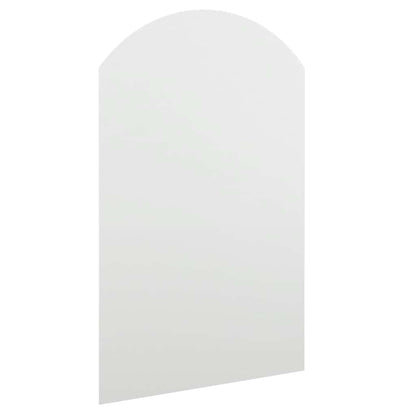 Spegel med LED-lampor 60x40 cm glas valvformad