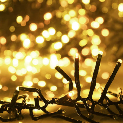 Ljusslinga med 1000 LED cluster varmvit 11 m PVC