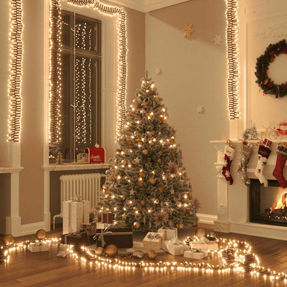 Ljusslinga med 1000 LED cluster varmvit 11 m PVC