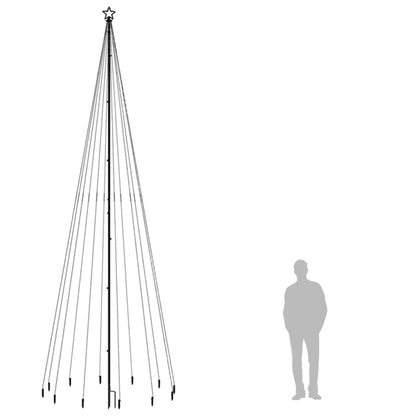 Julgran med markspett 732 färgglada lysdioder 500 cm