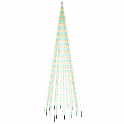 Julgran med markspett 1134 färgglada lysdioder 800 cm