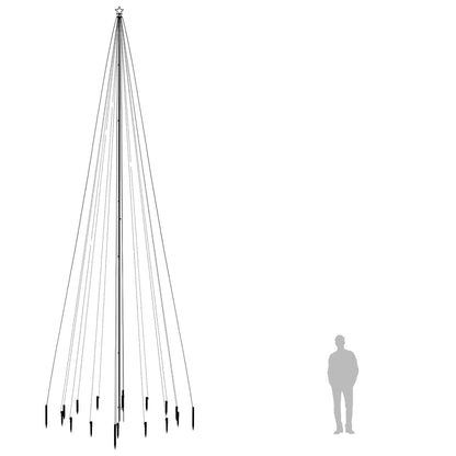 Julgran med markspett 1134 färgglada lysdioder 800 cm